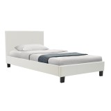 Shtrat Nevil pakoworld PU i bardhë mat 100x200