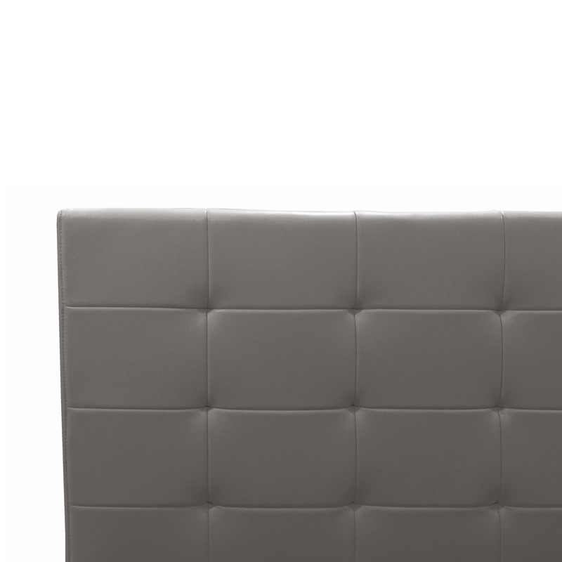 Krevat dopio Roi pakoworld PU me hapësirë magazinimi në gri mat 160x200cm
