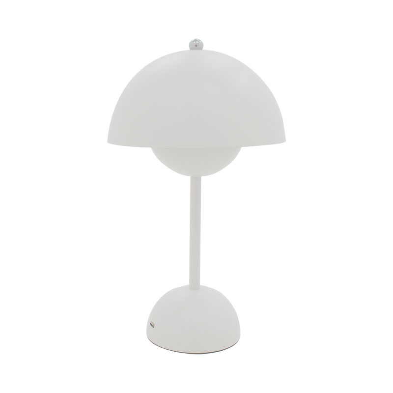 Llamba tavoline Creative pakoworld LED e bardhë D18x30cm