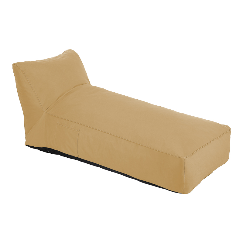 Bean bag profesional Telena pakoworld në ngjyrë bezhë 70x150x65cm