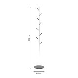 Varëse rrobash Fori pakoworld metal i zi 30x30x173cm