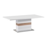 Tavolinë Zoekrin Inart e bardhë mdf 200x100x76cm