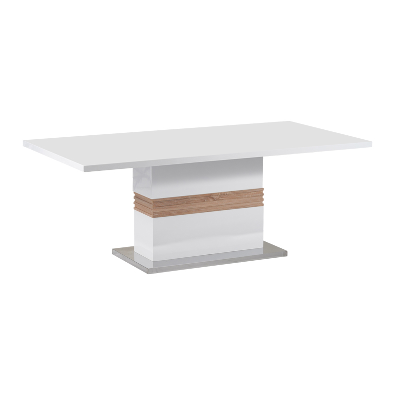Tavolinë Zoekrin Inart e bardhë mdf 200x100x76cm