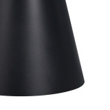 Tavolinë anësore Fabrin Inart mermer i zi gur i sinterizuar-metal i zi D50x46cm