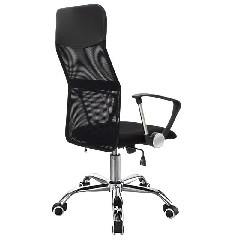 Karrige zyre Joel II pakoworld rrjetë pëlhure në nuancë të zezë 61x59x109.5-123cm