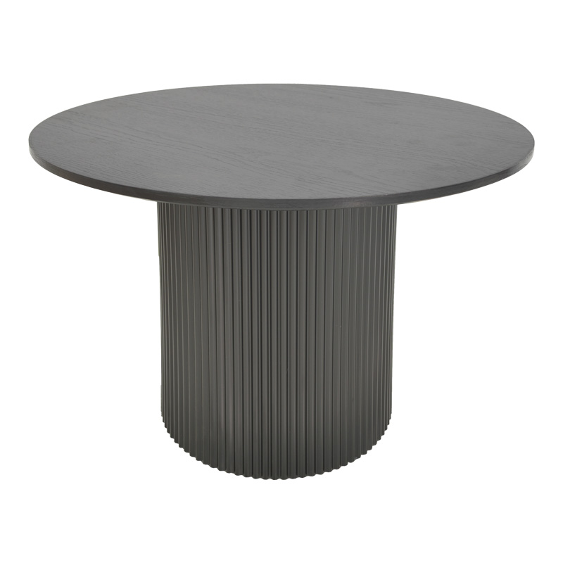 Tavolinë Karulo pakoworld mdf në nuancë të zezë Φ120x76cm