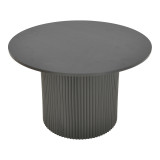 Tavolinë Karulo pakoworld mdf në nuancë të zezë Φ120x76cm