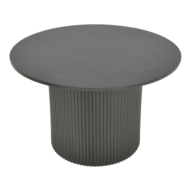 Tavolinë Karulo pakoworld mdf në nuancë të zezë Φ120x76cm
