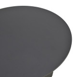 Tavolinë Karulo pakoworld mdf në nuancë të zezë Φ120x76cm