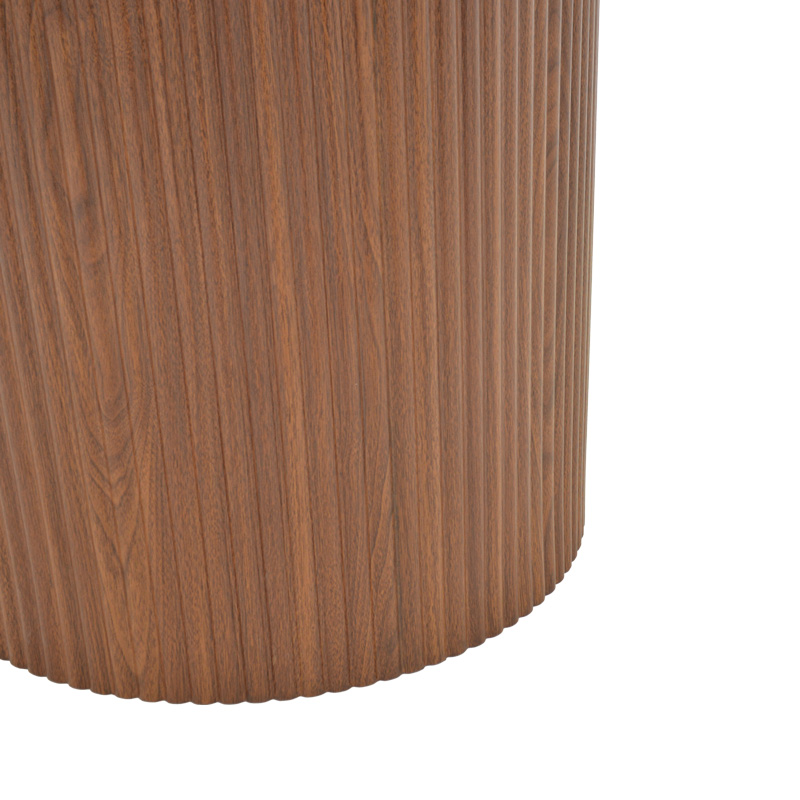 Tavolinë Karulo pakoworld mdf në nuancë arre Φ120x76cm
