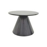 Tavolinë kafeje Donda pakoworld mdf-metal në nuancë të zezë D60x46cm