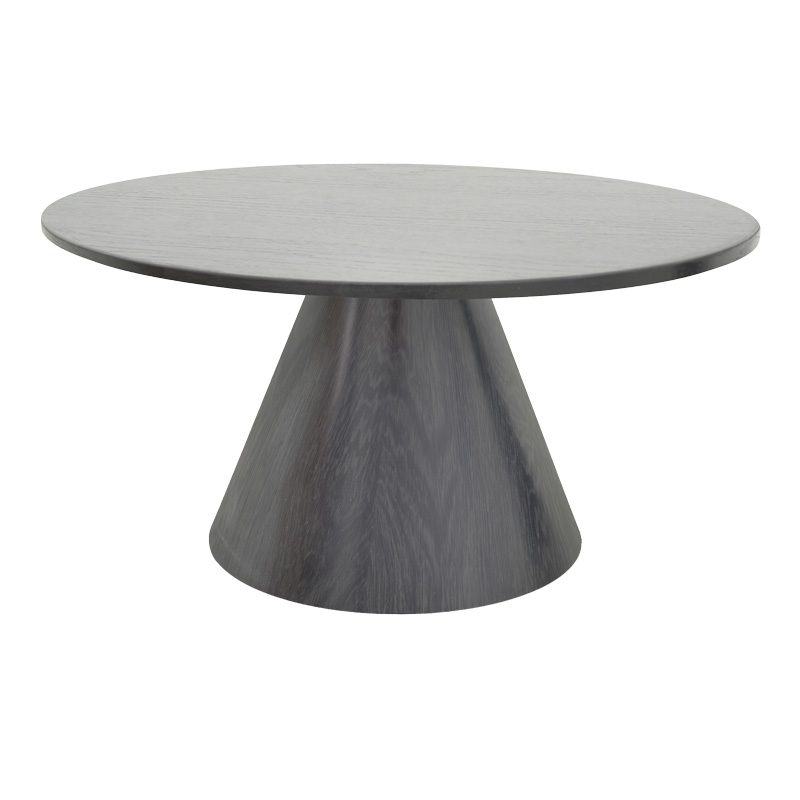Tavolinë kafeje Donda pakoworld mdf-metal në nuancë të zezë D80x40cm