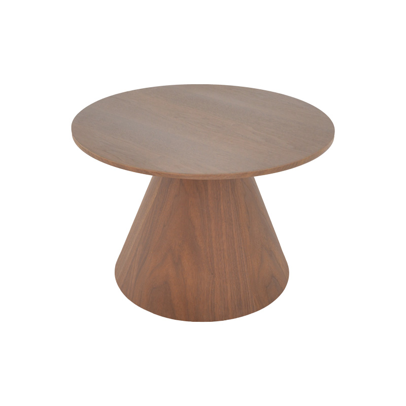 Tavolinë kafeje Donda pakoworld mdf-metal në nuancë arrë D60x46cm