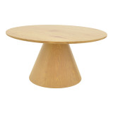 Tavolinë kafeje Donda pakoworld mdf-metal në nuancë sonoma D80x40cm