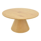 Tavolinë kafeje Donda pakoworld mdf-metal në nuancë sonoma D80x40cm
