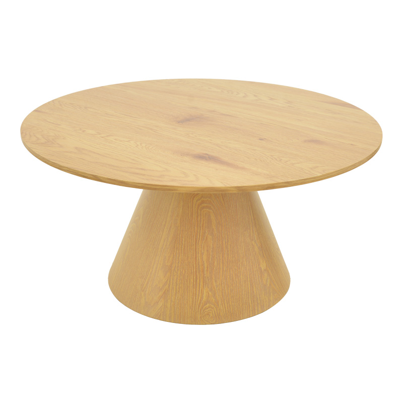 Tavolinë kafeje Donda pakoworld mdf-metal në nuancë sonoma D80x40cm