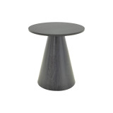 Tavolinë anësore Donda pakoworld mdf-metal e zezë D45x46cm