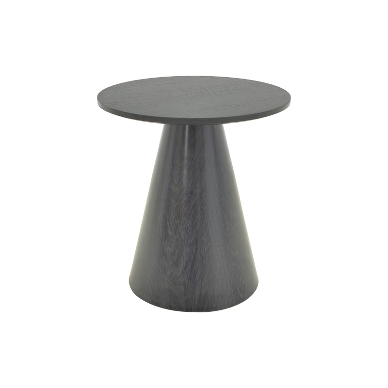 Tavolinë anësore Donda pakoworld mdf-metal e zezë D45x46cm