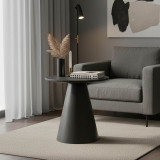 Tavolinë anësore Donda pakoworld mdf-metal e zezë D45x46cm