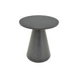 Tavolinë anësore Donda pakoworld mdf-metal e zezë D45x46cm