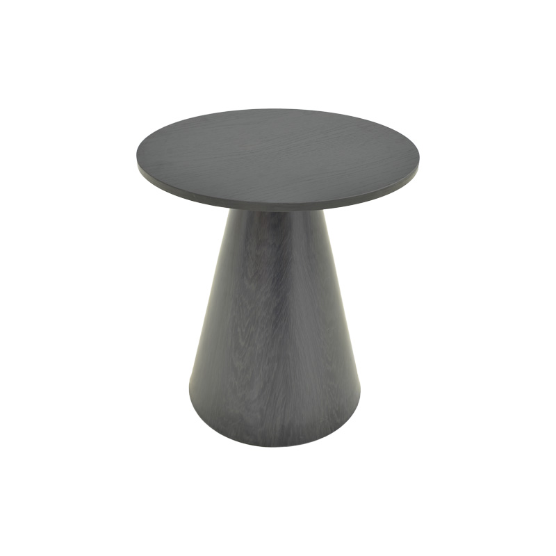 Tavolinë anësore Donda pakoworld mdf-metal e zezë D45x46cm