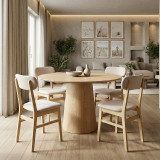 Tavolinë Donda pakoworld mdf sonoma D100x76cm