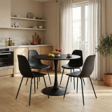 Tavolinë Balou pakoworld mdf në të zezë D100x73cm