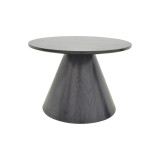Set tavolinash kafeje Donda pakoworld mdf-metal 2 copë të zeza