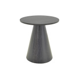Set tavolinash kafeje Donda pakoworld mdf-metal 2 copë të zeza
