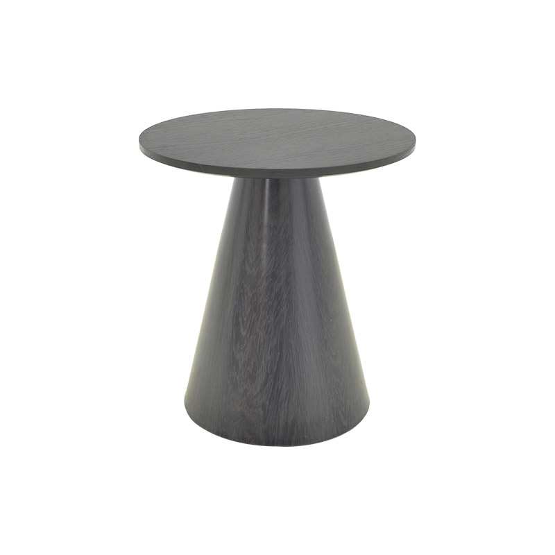 Set tavolinash kafeje Donda pakoworld mdf-metal 2 copë të zeza