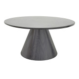 Set tavolinash kafeje Donda pakoworld mdf metal 2 copë të zeza