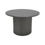 Set tavolinash kafeje Dovel pakoworld mdf-metal 2 copë të zeza