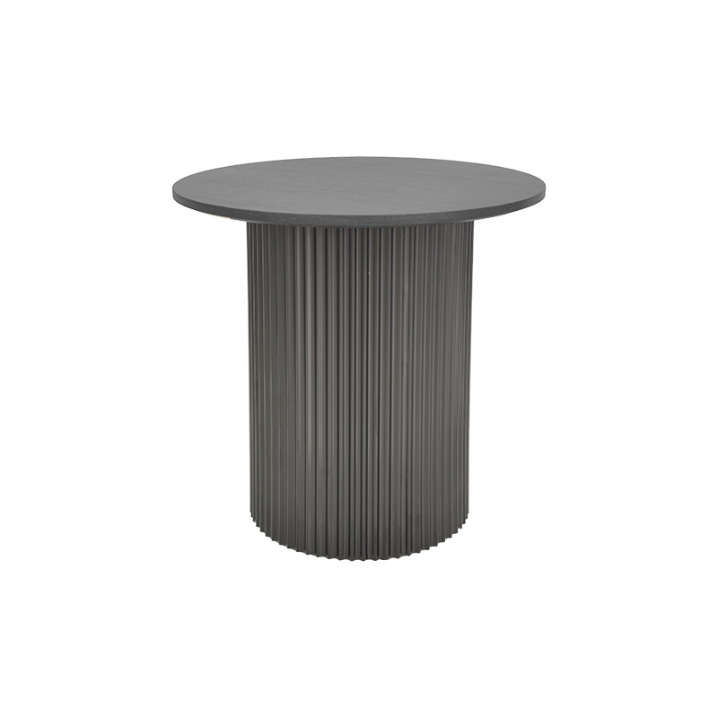 Set tavolinash kafeje Dovel pakoworld mdf-metal 2 copë të zeza