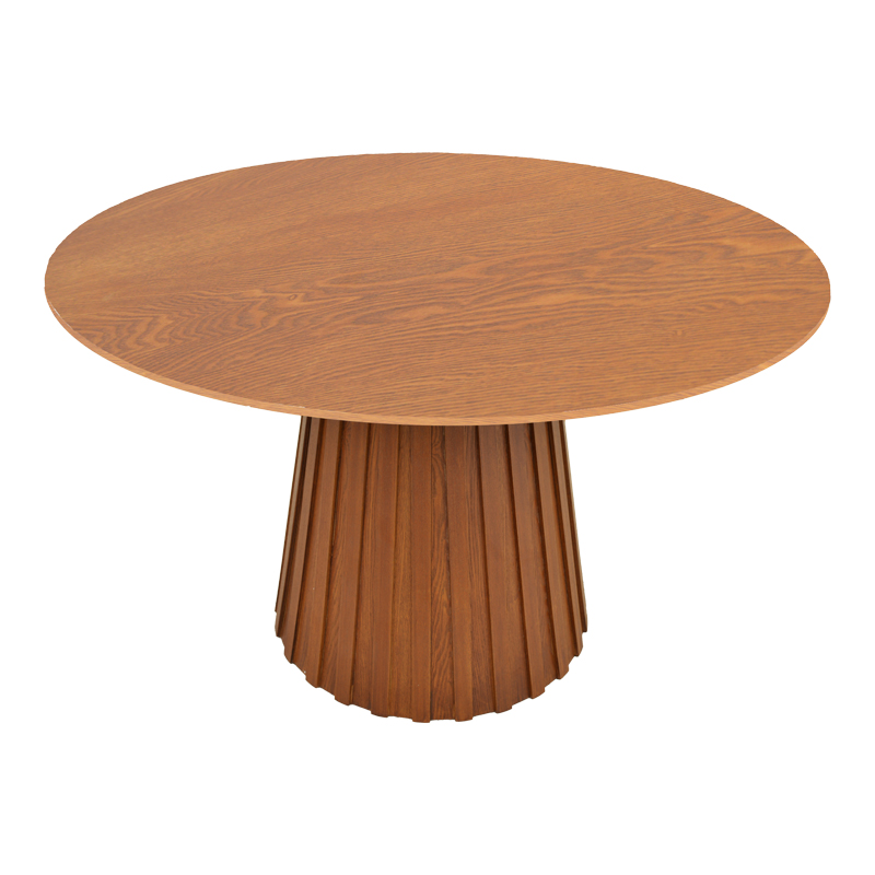 Tavolinë ngrënieje Franzel pakoworld mdf walnut D120x75cm