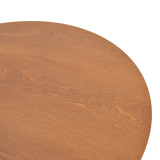Tavolinë ngrënieje Franzel pakoworld mdf walnut D120x75cm