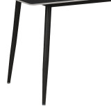 Tavolinë Gustas pakoworld mermer i zi guri i sinterizuar-metal i zi 120x80x76cm