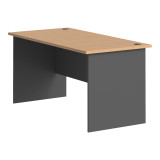 Tavolinë zyre profesionale Fesialo pakoworld natyrale-antracit 150x75x75cm