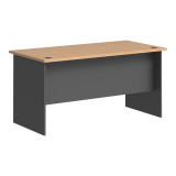 Tavolinë zyre profesionale Fesialo pakoworld natyrale-antracit 150x75x75cm