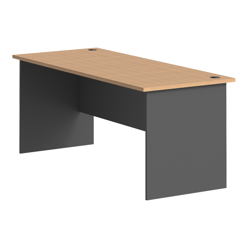 Tavolinë zyre profesionale Fesialo pakoworld natyrale-antracit 180x75x75cm