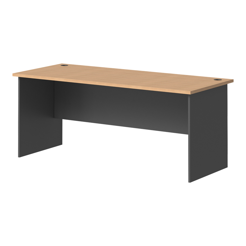 Tavolinë zyre profesionale Fesialo pakoworld natyrale-antracit 180x75x75cm