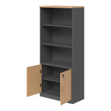 Raft librash profesional Fesialo pakoworld natyrale-antracit 80x40x180cm
