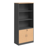 Raft librash profesional Fesialo pakoworld natyrale-antracit 80x40x180cm
