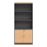 Raft librash profesional Fesialo pakoworld natyrale-antracit 80x40x180cm