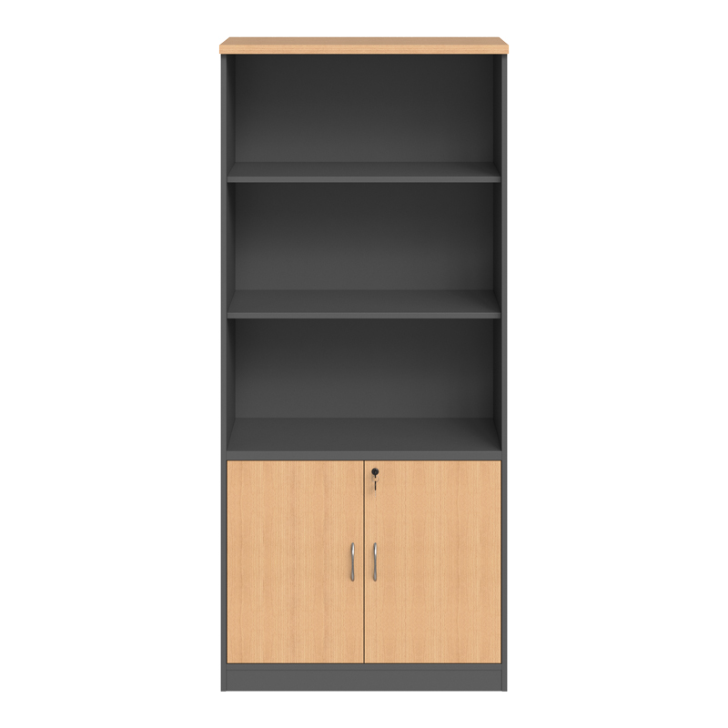 Raft librash profesional Fesialo pakoworld natyrale-antracit 80x40x180cm