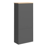 Raft librash profesional Fesialo pakoworld natyrale-antracit 80x40x180cm
