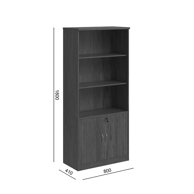 Bibliotekë profesionale Fesialo pakoworld arrë 80x40x180cm