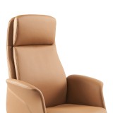 Karrige zyre menaxheri Derjio pakoworld pu kafe 68x66x115cm