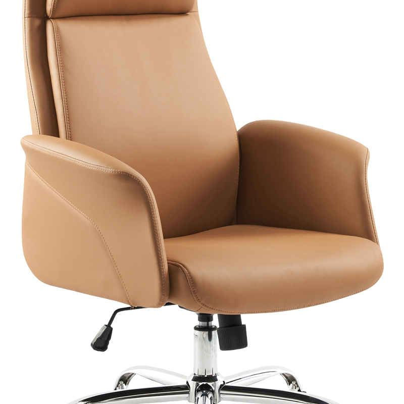 Karrige zyre menaxheri Derjio pakoworld pu kafe 68x66x115cm