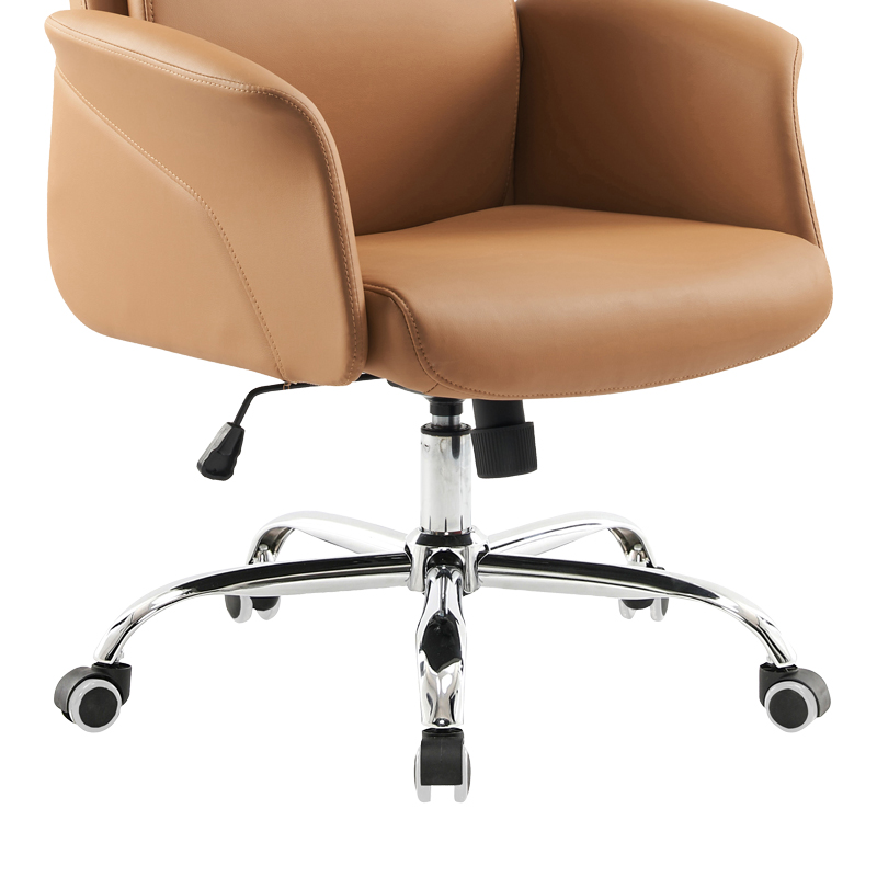 Karrige zyre menaxheri Derjio pakoworld pu kafe 68x66x115cm