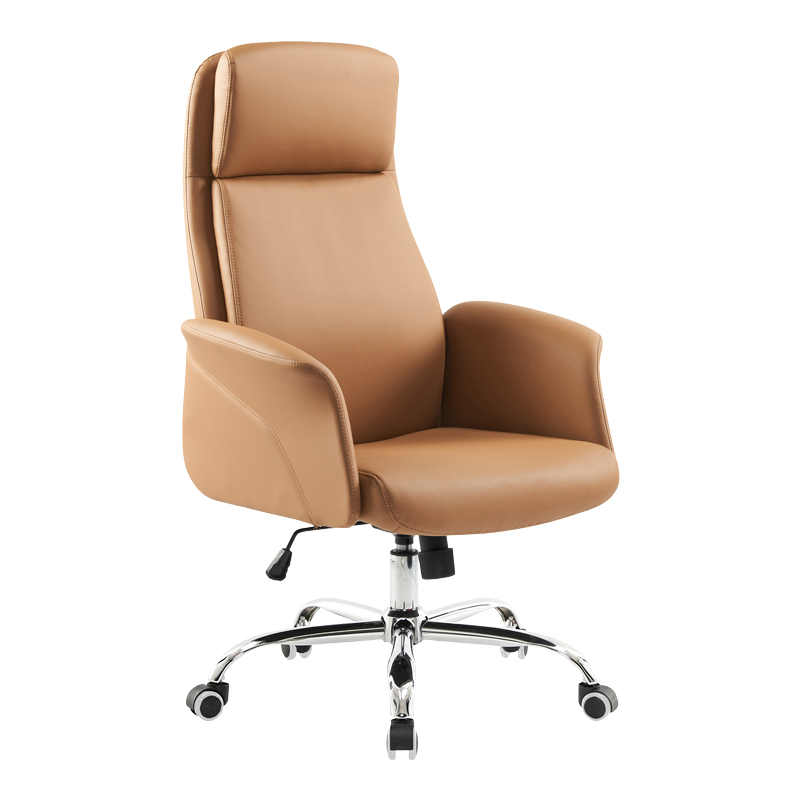 Karrige zyre menaxheri Derjio pakoworld pu kafe 68x66x115cm